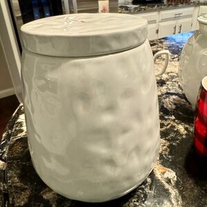 White Ceramic Canister